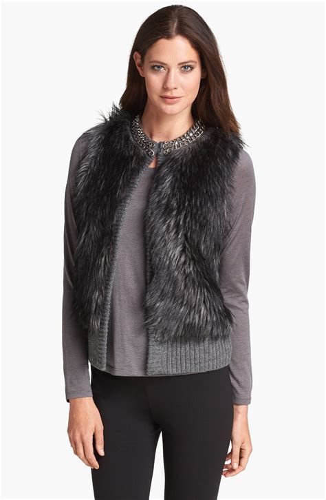 michael kors fur vest dillards|Michael Kors Women's Clothing .